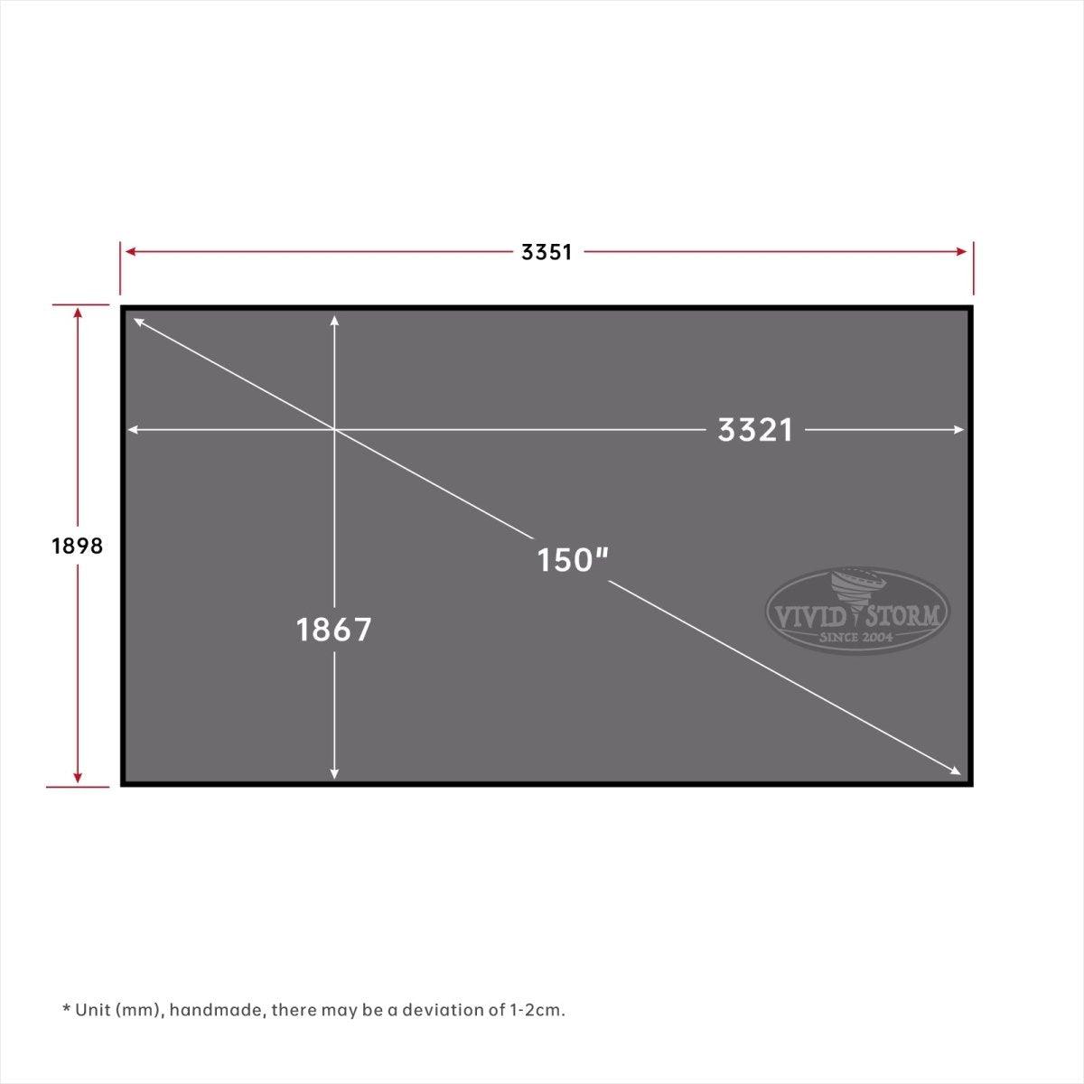 BUNDLE HISENSE LASER CINEMA PX3 PRO TriChroma Laser Cinema Projector & VIVIDSTORM CineVision Pro Fixed Frame Fresnel UST ALR Projector Screen - VIVIDSTORM