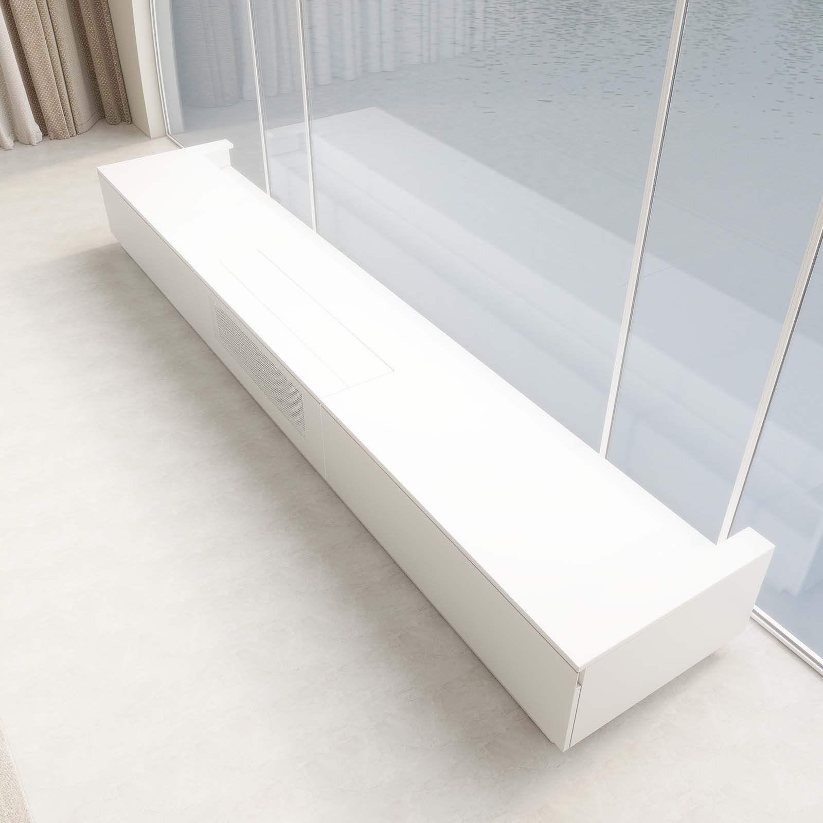 VIVIDSTORM Bundle-Projector&Screen&2025 New VIVIDSTORM Motorised Laser TV Cabinet Barcelona Mark III