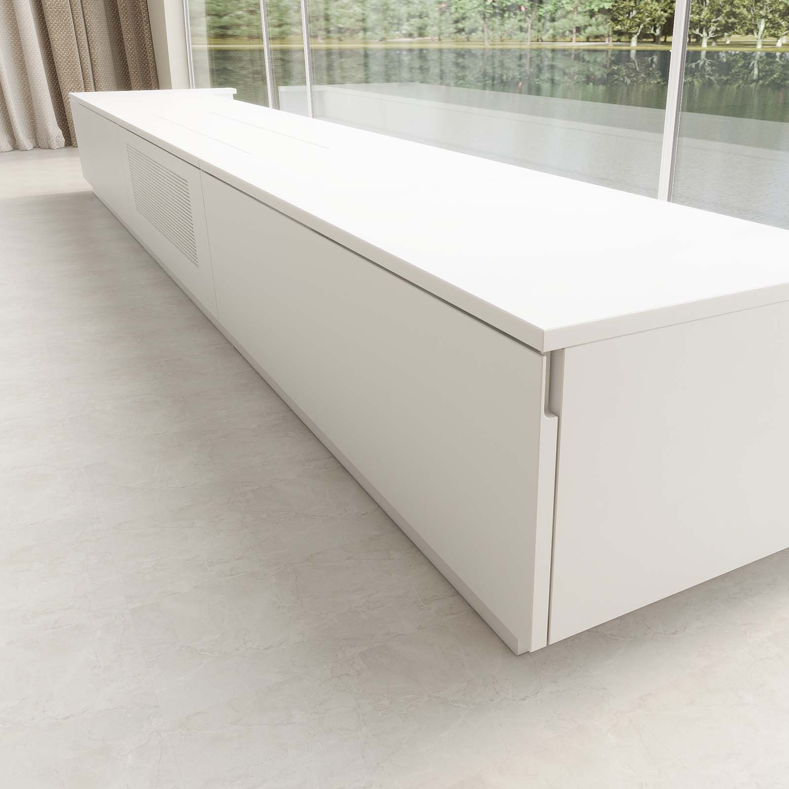 VIVIDSTORM Bundle-Projector&Screen&2025 New VIVIDSTORM Motorised Laser TV Cabinet Barcelona Mark III