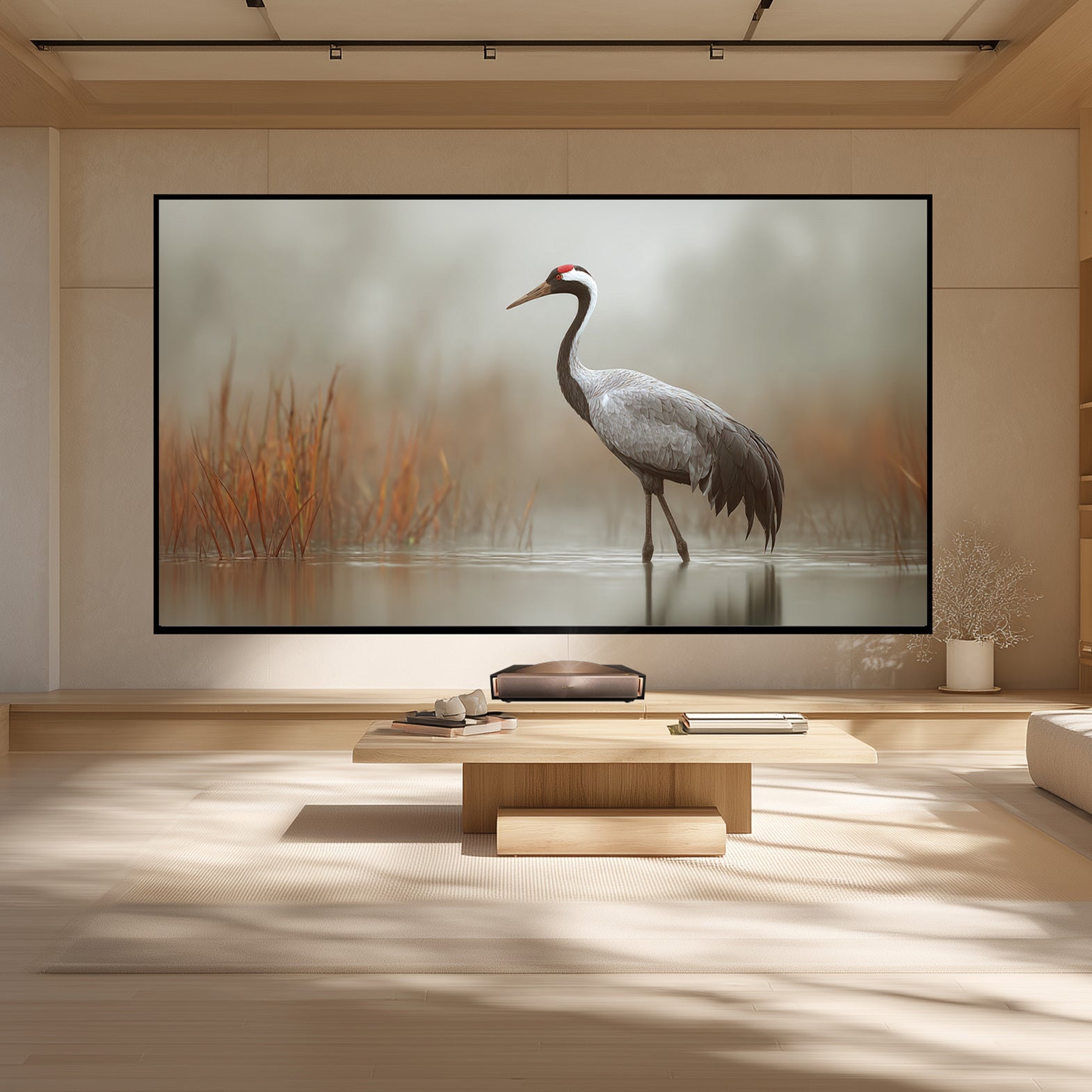 Ella BUNDLE Hisense L9Q Laser Projector Laser Projector & VIVIDSTORM CineVision Pro Fixed Frame Fresnel UST ALR Projector Screen