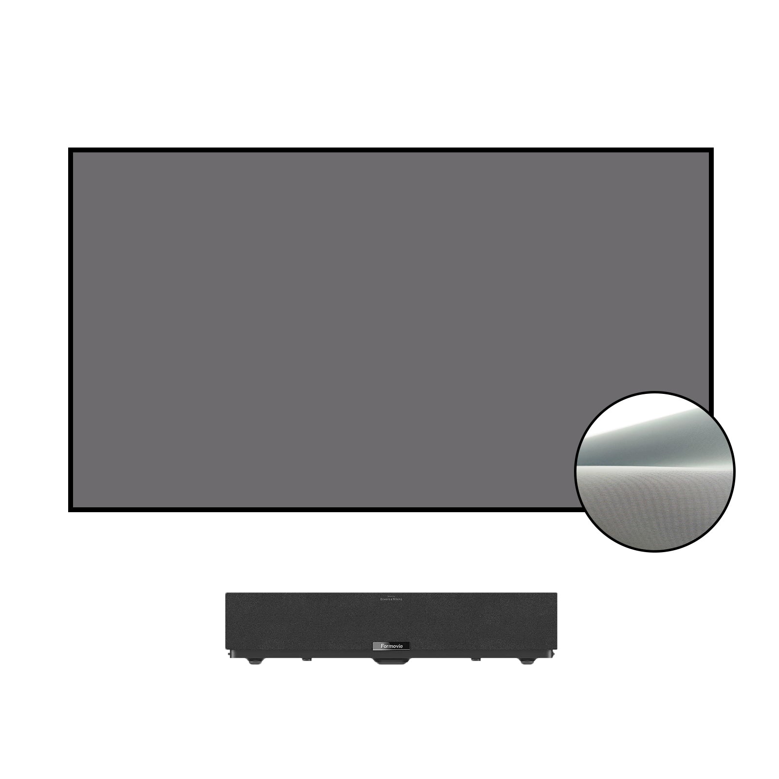 VIVIDSTORM Lite Hyper Fixed Frame Lenticular ALR Projector Screen