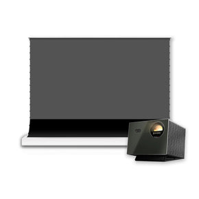 BUNDLE Valerion VisionMaster Pro 2 Projector & VIVIDSTORM S PRO Motorized Tension Floor Rising UST ALR Projector Screen