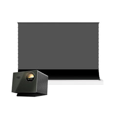 BUNDLE Valerion VisionMaster Max Projector & VIVIDSTORM S PRO Motorized Tension Floor Rising UST ALR Projector Screen