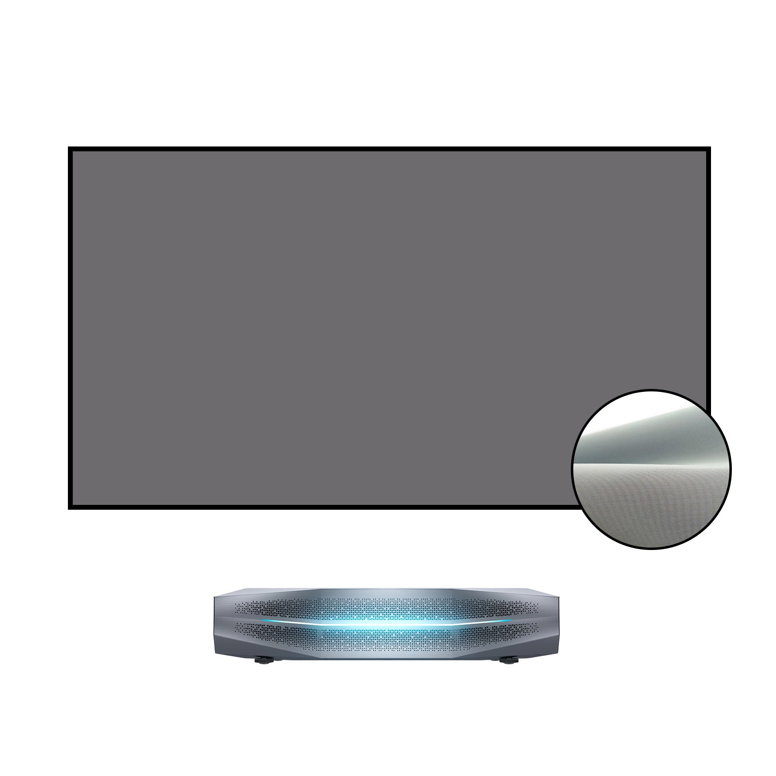 BUNDLE Awol Vision Aetherion Pro / Max RGB Laser UST Projector & VIVIDSTORM Lite Hyper Fixed Frame Lenticular ALR Projector Screen