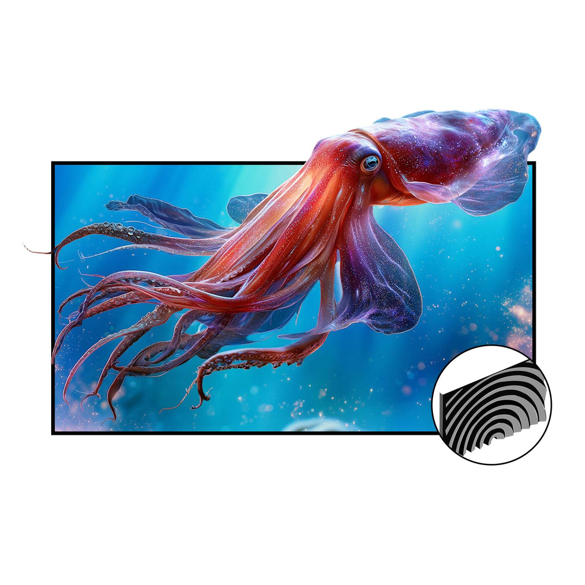 VIVIDSTORM AERIS Pro Fixed Frame  Fresnel UST ALR Projector Screen
