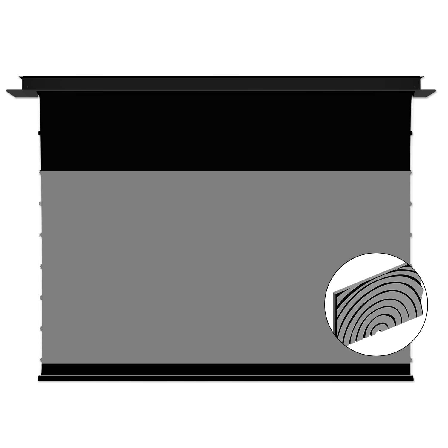 VIVIDSTORM PHANTOM Recessed In-Ceiling SilicaFlex Motorized  Fresnel Long Throw ALR Projector Screen Pre-order