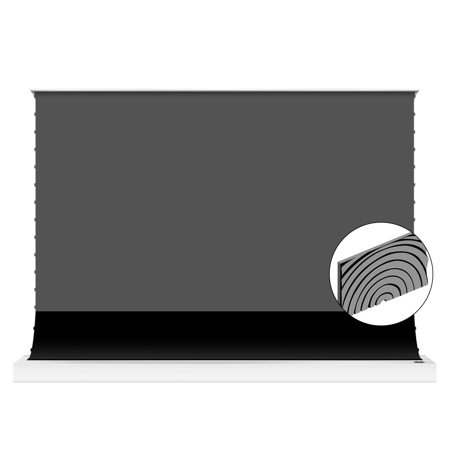 VIVIDSTORM SilicaFlex Motorized Floor Rising Fresnel Long Throw ALR Projector Screen Pre-order