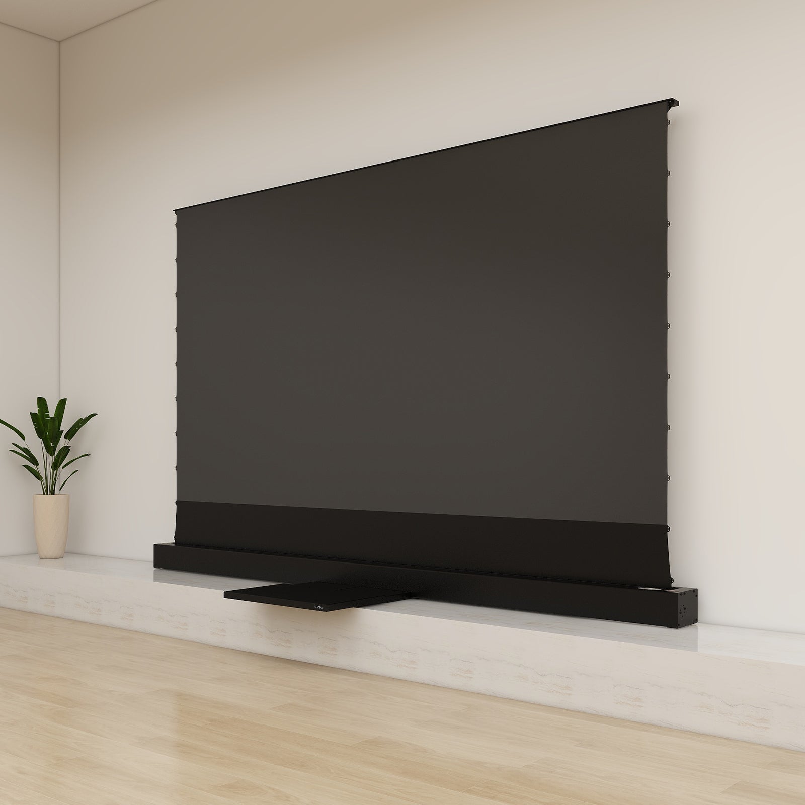 VIVIDSTORM S Pro Motorized Ultra Short Throw Projector Screen and Motorized Platform Combo