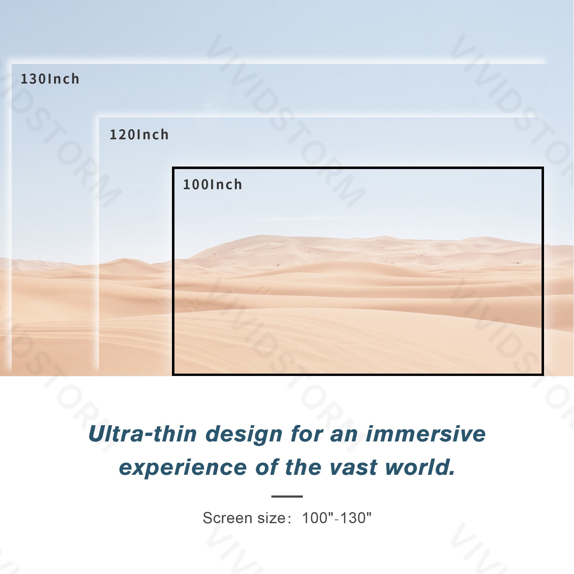 VIVIDSTORM CineVision Pro Fixed Frame UST ALR Projector Screen