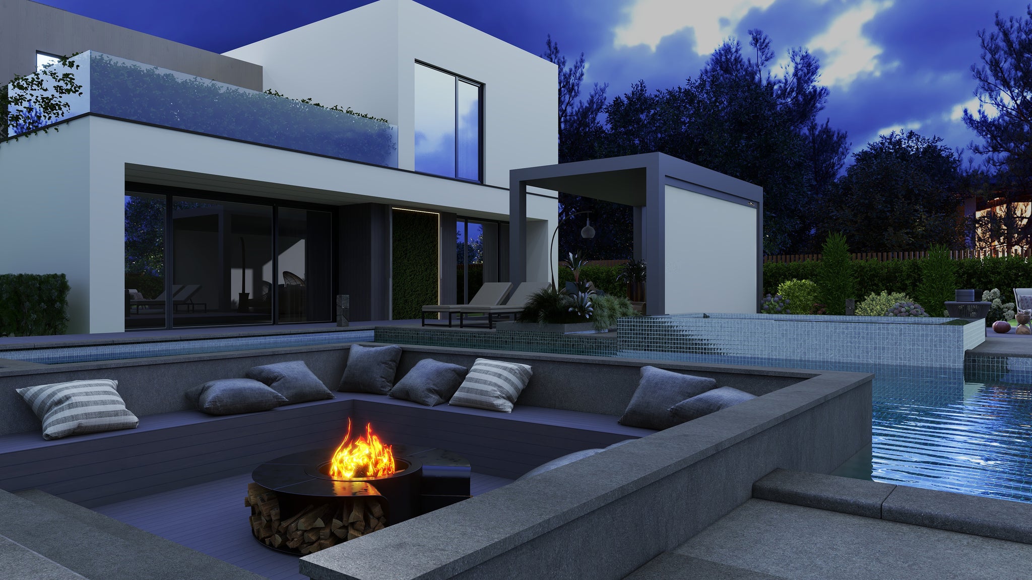 VIVIDSTORM DuraPlus Weatherproof Motorized Outdoor Projector Screen