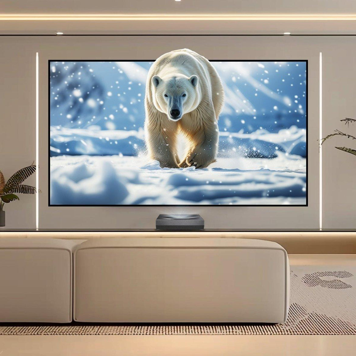 Ella BUNDLE Optoma CinemaX D2 Projector & VIVIDSTORM CineVision Pro Fixed Frame Fresnel UST ALR Projector Screen
