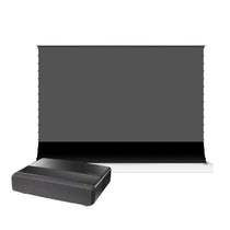 BUNDLE Optoma L1 4K LED Ultra Short Throw Gaming Projector &VIVIDSTORM S PRO Electric Tension Floor Screen - VIVIDSTORM