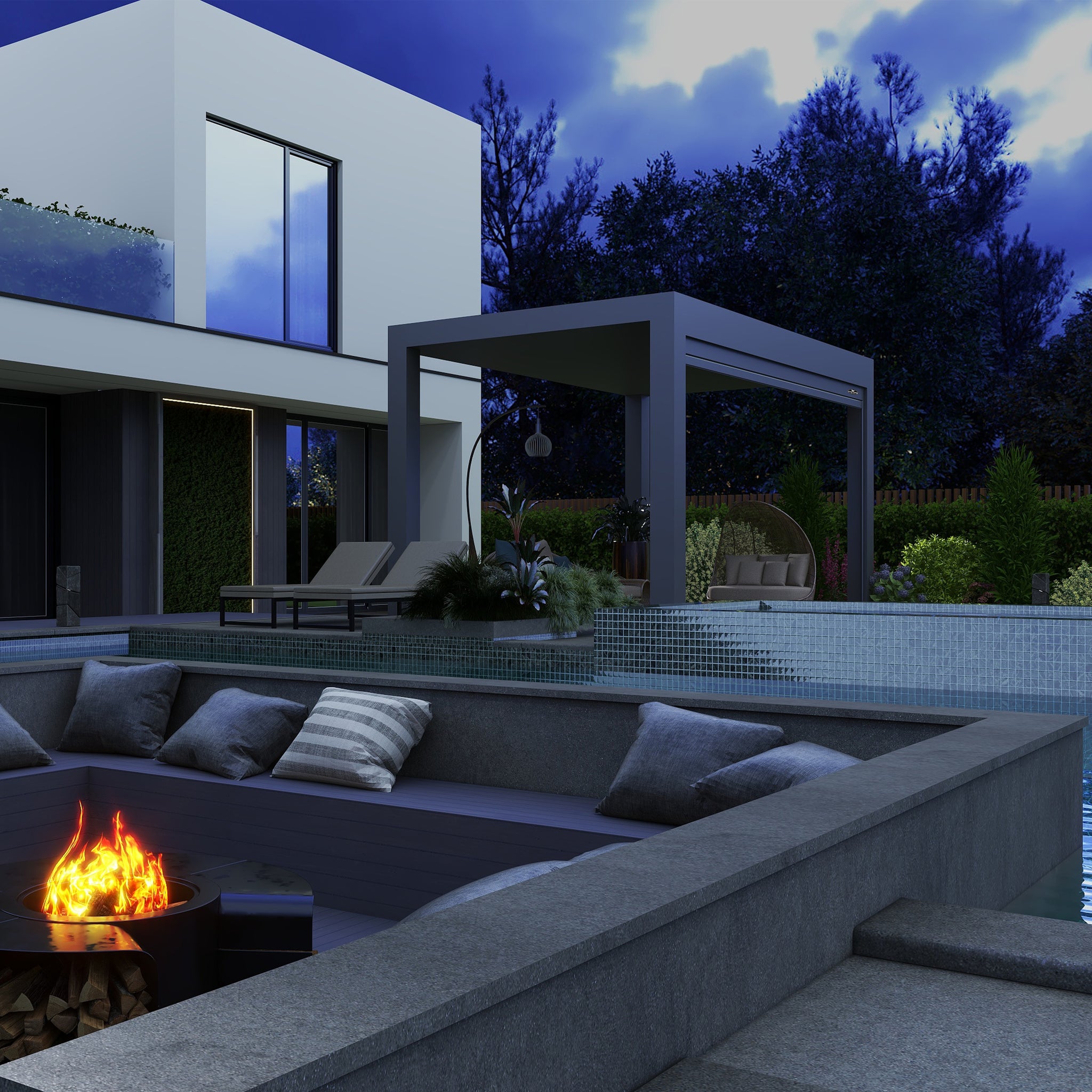 VIVIDSTORM DuraPlus Weatherproof Motorized Outdoor Projector Screen