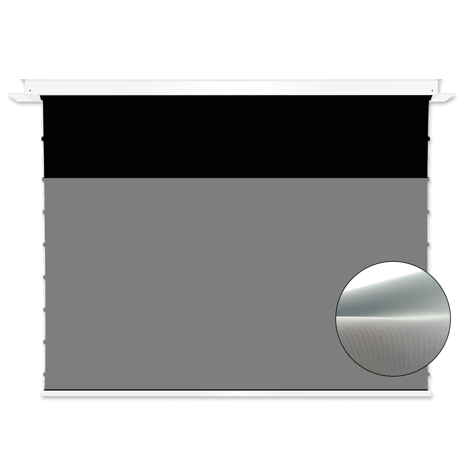 VIVIDSTORM 150" Lite Hyper PHANTOM Recessed In-Ceiling Motorized Tension Lenticular ALR Projector Screen