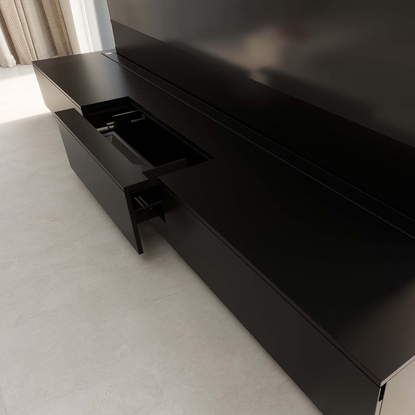 VIVIDSTORM Motorized Laser TV Cabinet  Barcelona III