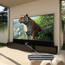 VIVIDSTORM Bundle-Projector&Screen&2024 New VIVIDSTORM Motorised Laser TV Cabinet Barcelona Mark II