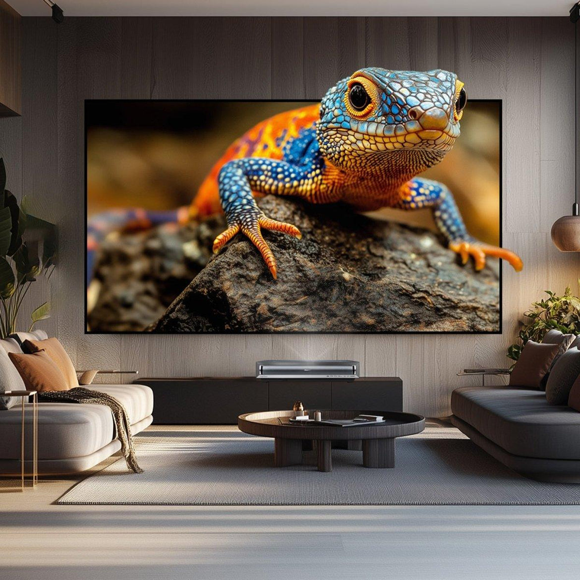 BUNDLE HISENSE LASER CINEMA PX3 PRO TriChroma Laser Cinema Projector & VIVIDSTORM CineVision Pro Fixed Frame UST ALR Projector Screen