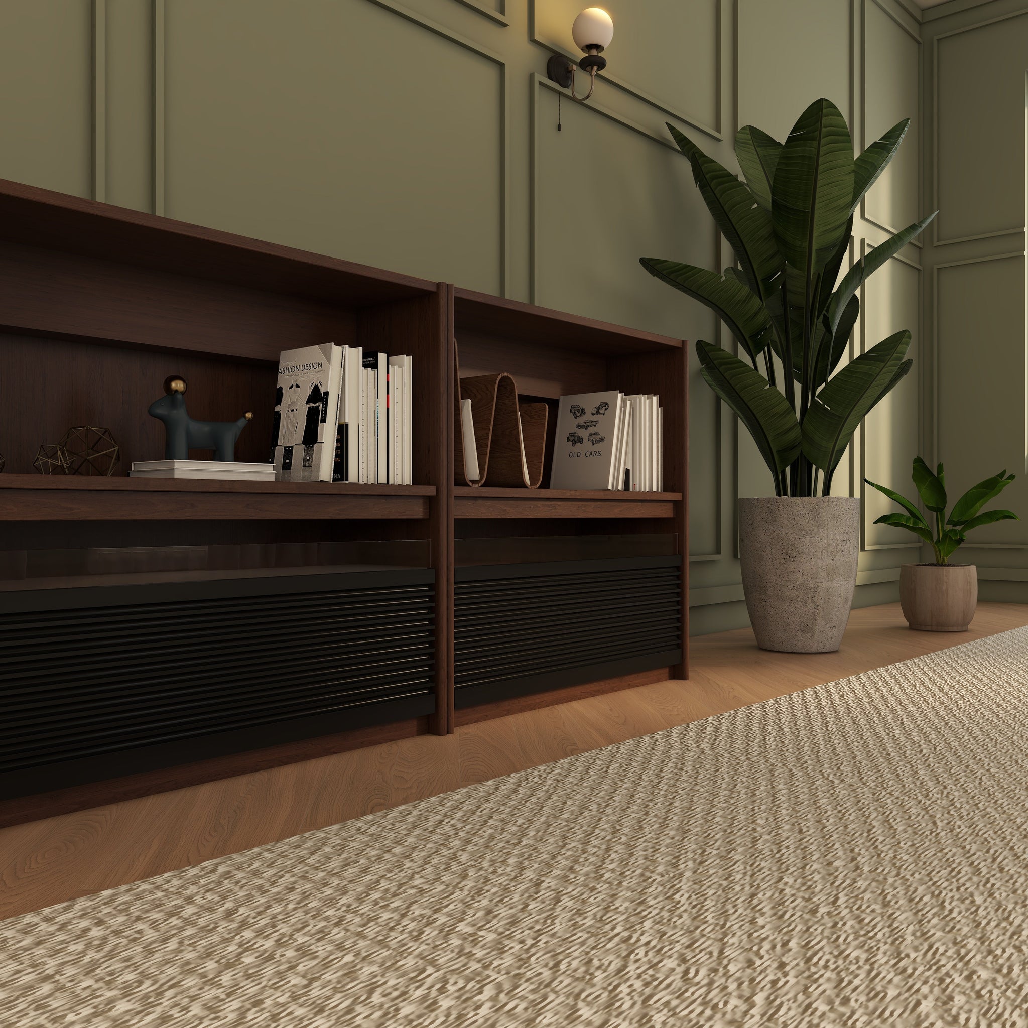 Bundle VIVIDSTORM Nexus Motorized Projector Screen Integrated Shelving Unit & S White Cinema/S ALR Motorized Tension Floor Rising Projector screen