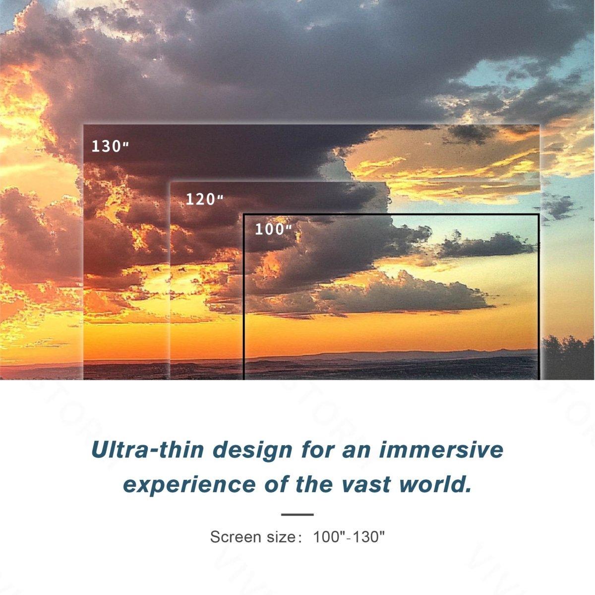 VIVIDSTORM Fusion ALR Fixed Frame Enhanced Long Throw ALR Projector Screen - VIVIDSTORM