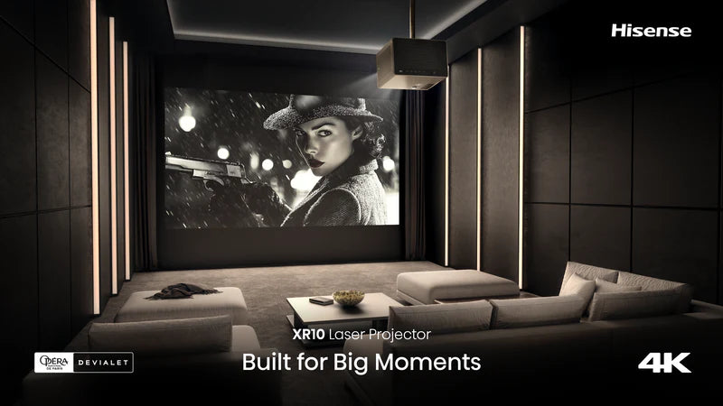Hisense XR10 4K UHD Triple Laser Projector (US Edition) - Presale Bonus: FREE HT SATURN Included