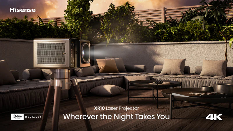 Hisense XR10 4K UHD Triple Laser Projector (US Edition) - Presale Bonus: FREE HT SATURN Included