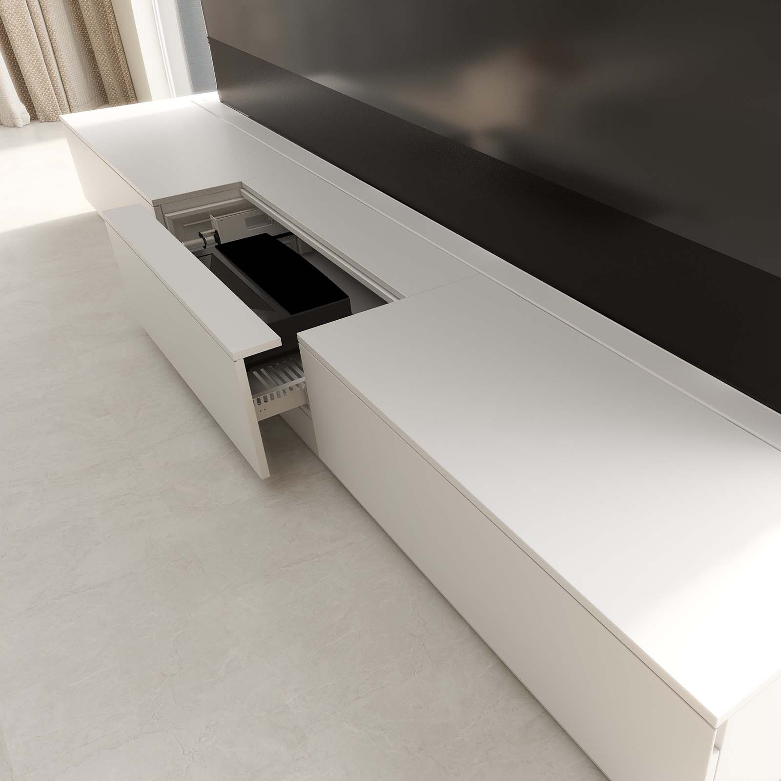 VIVIDSTORM Motorized Laser TV Cabinet  Barcelona III