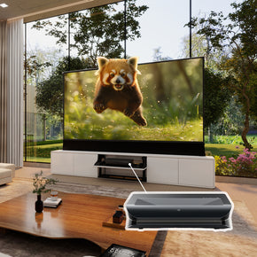 VIVIDSTORM Bundle-Projector&Screen&2025 New VIVIDSTORM Motorised Laser TV Cabinet Vienna
