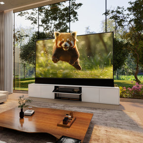 VIVIDSTORM Bundle-Projector&Screen&2025 New VIVIDSTORM Motorised Laser TV Cabinet Vienna