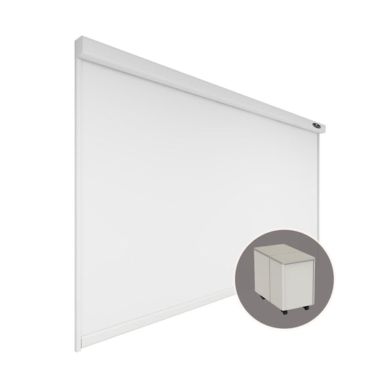 Bundle VIVIDSTORM Motorised Long Throw Projector Cabinet Astra & DuraPlus Weatherproof Motorized Outdoor Projector Screen