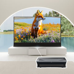 VIVIDSTORM Bundle-Projector&Screen&2025 New VIVIDSTORM Motorised Laser TV Cabinet Barcelona Mark III