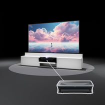 Newest VIVIDSTORM Bundle-Projector&Screen&Fully Concealed Motorised Laser TV Cabinet Paris