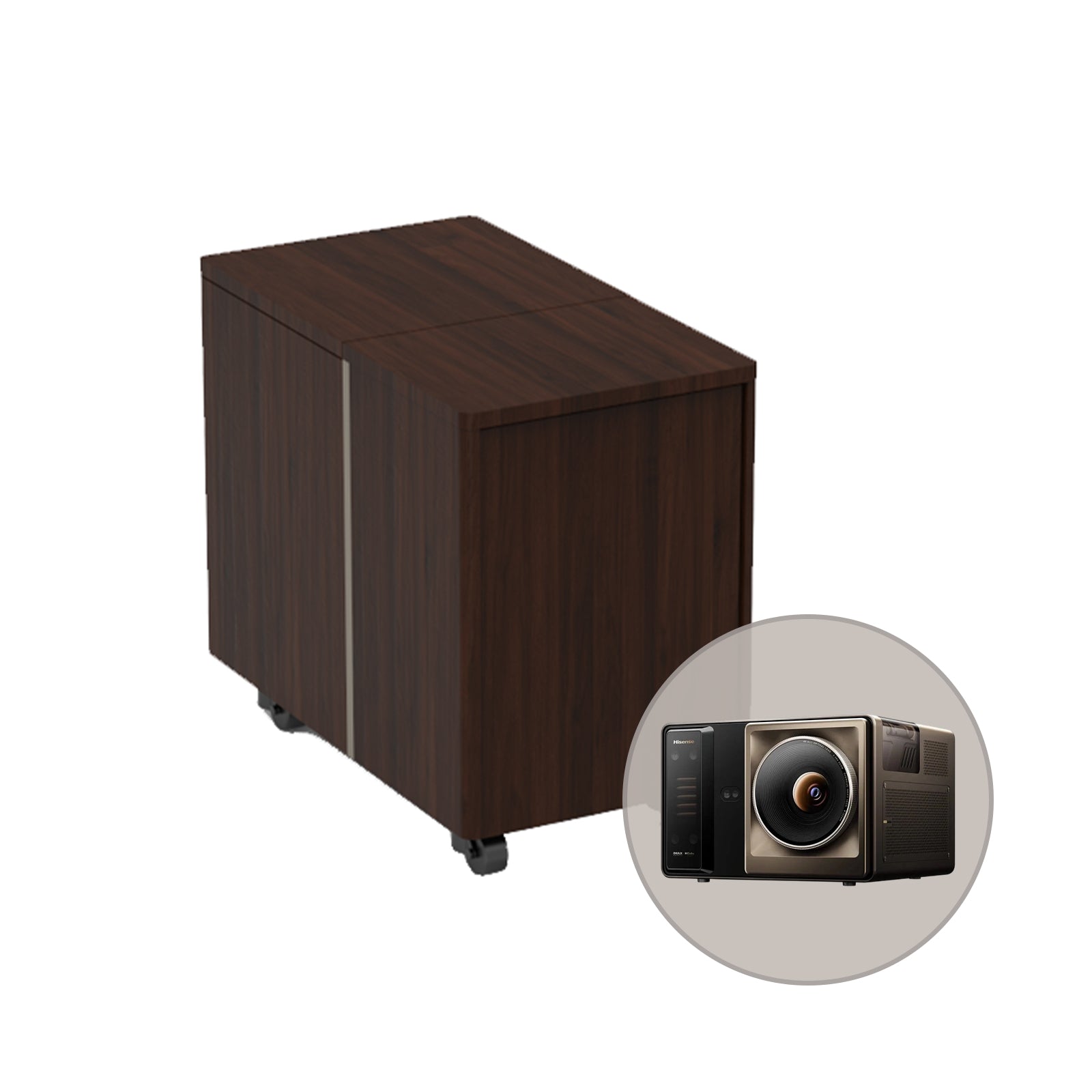 Bundle VIVIDSTORM Motorised Long Throw Projector Cabinet Astra&Hisense XR10 4K Triple Laser Smart Projector（US Edition)）