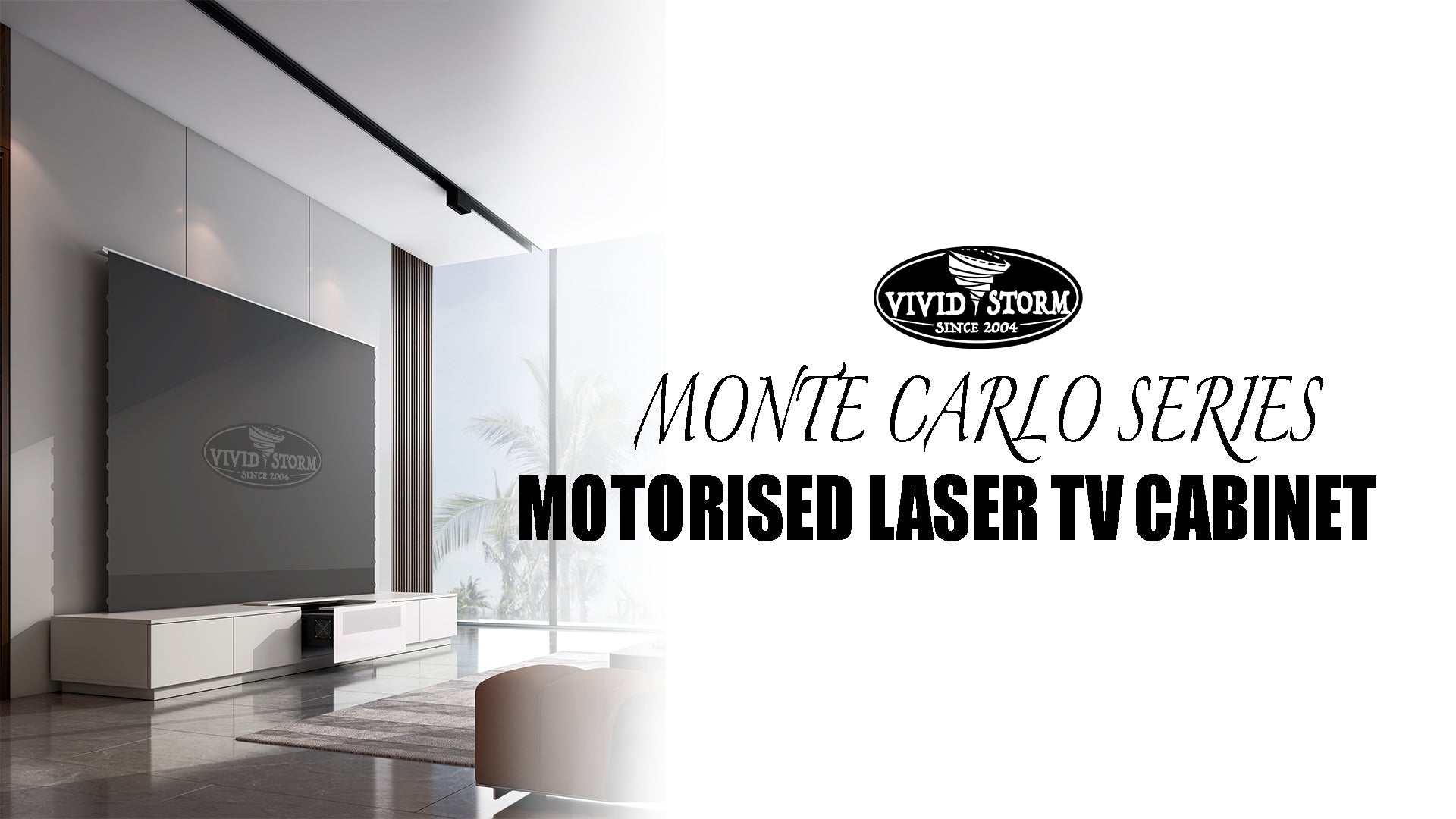 VIVIDSTORM Screen & TV Cabinet Monte Carlo Package