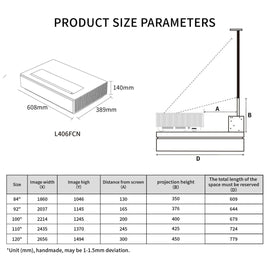 Bundle Formovie 4K Max ultra short throw laser projector and S PRO Electric Tension Floor Screen UST Ambient Light Rejecting Material - VIVIDSTORM