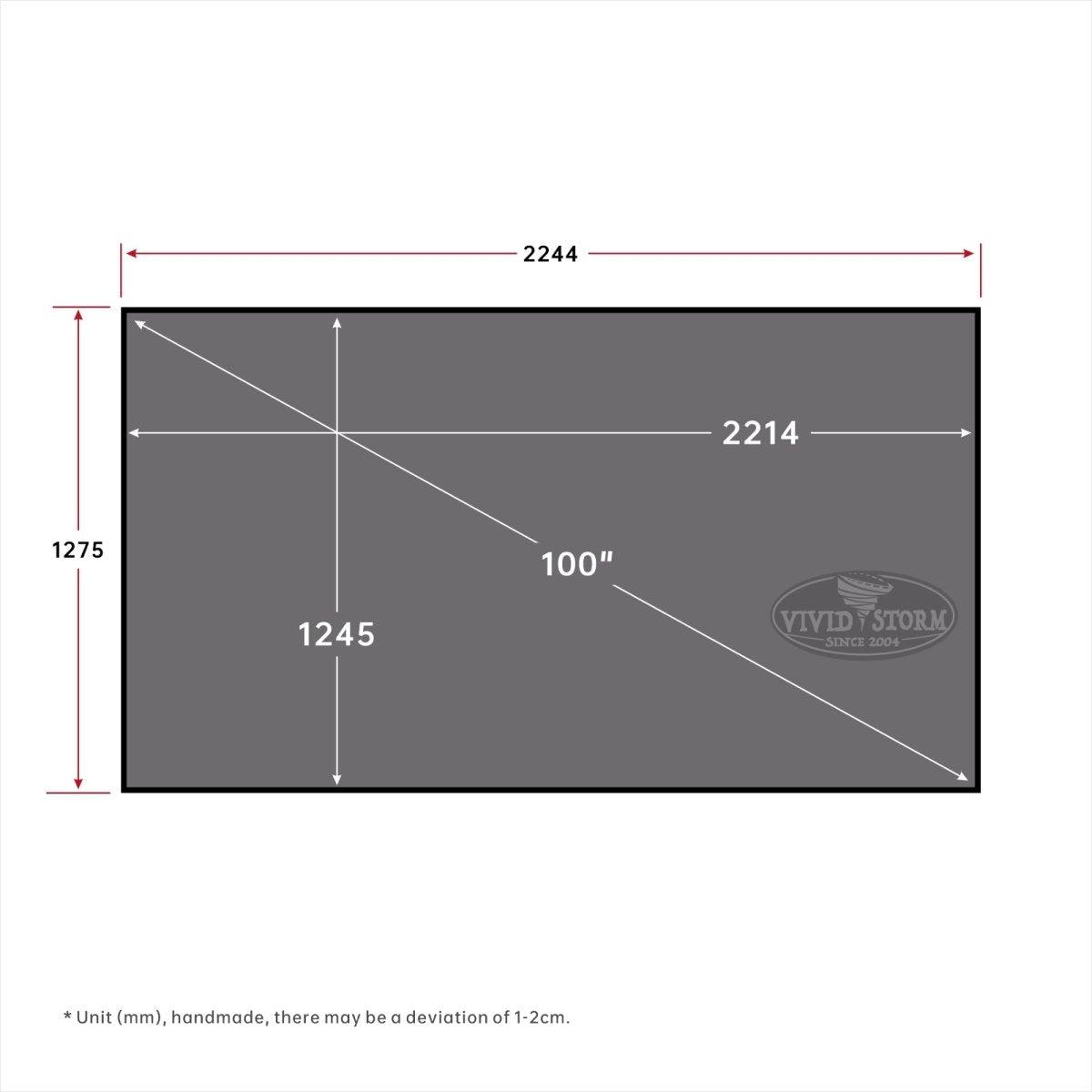 VIVIDSTORM CineVision Pro Fixed Frame Fresnel UST ALR Projector Screen - VIVIDSTORM