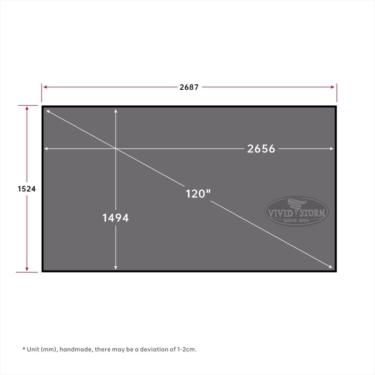 VIVIDSTORM CineVision Pro Fixed Frame Fresnel UST ALR Projector Screen - VIVIDSTORM