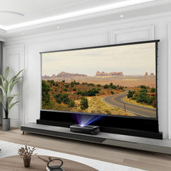 AWOL VISION LTV-3500 4K Triple Ultra Short Throw Laser Projector and S PRO Electric Tension Floor Screen UST Ambient Light Rejecting Material??a set?? - VIVIDSTORM