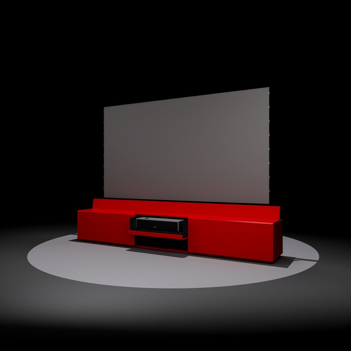 Newest VIVIDSTORM Bundle-Projector&Screen&Fully Concealed Motorised Laser TV Cabinet Paris - VIVIDSTORM