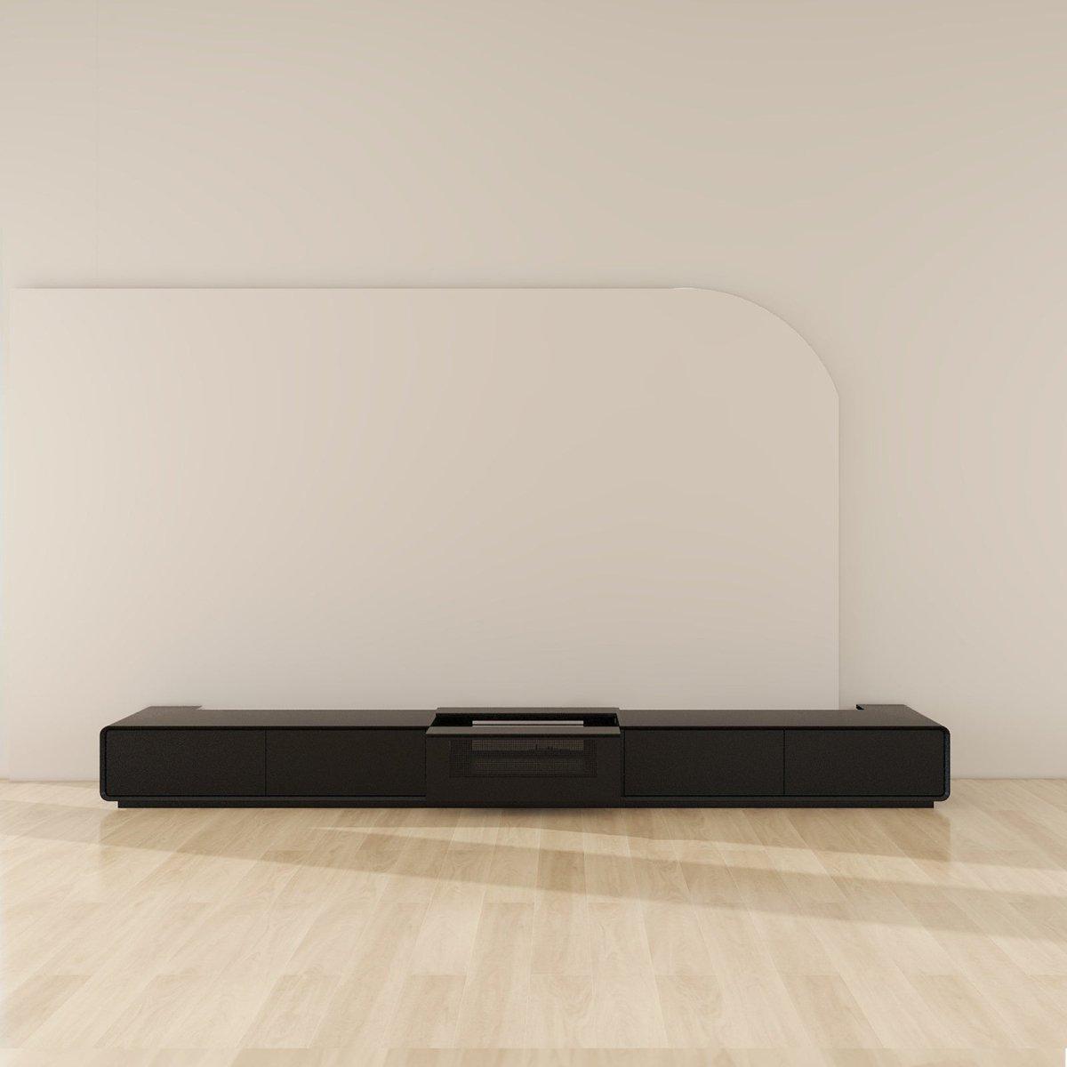 VIVIDSTORM Bundle-Projector&Screen&Motorised Laser TV Cabinet Copenhagen - VIVIDSTORM