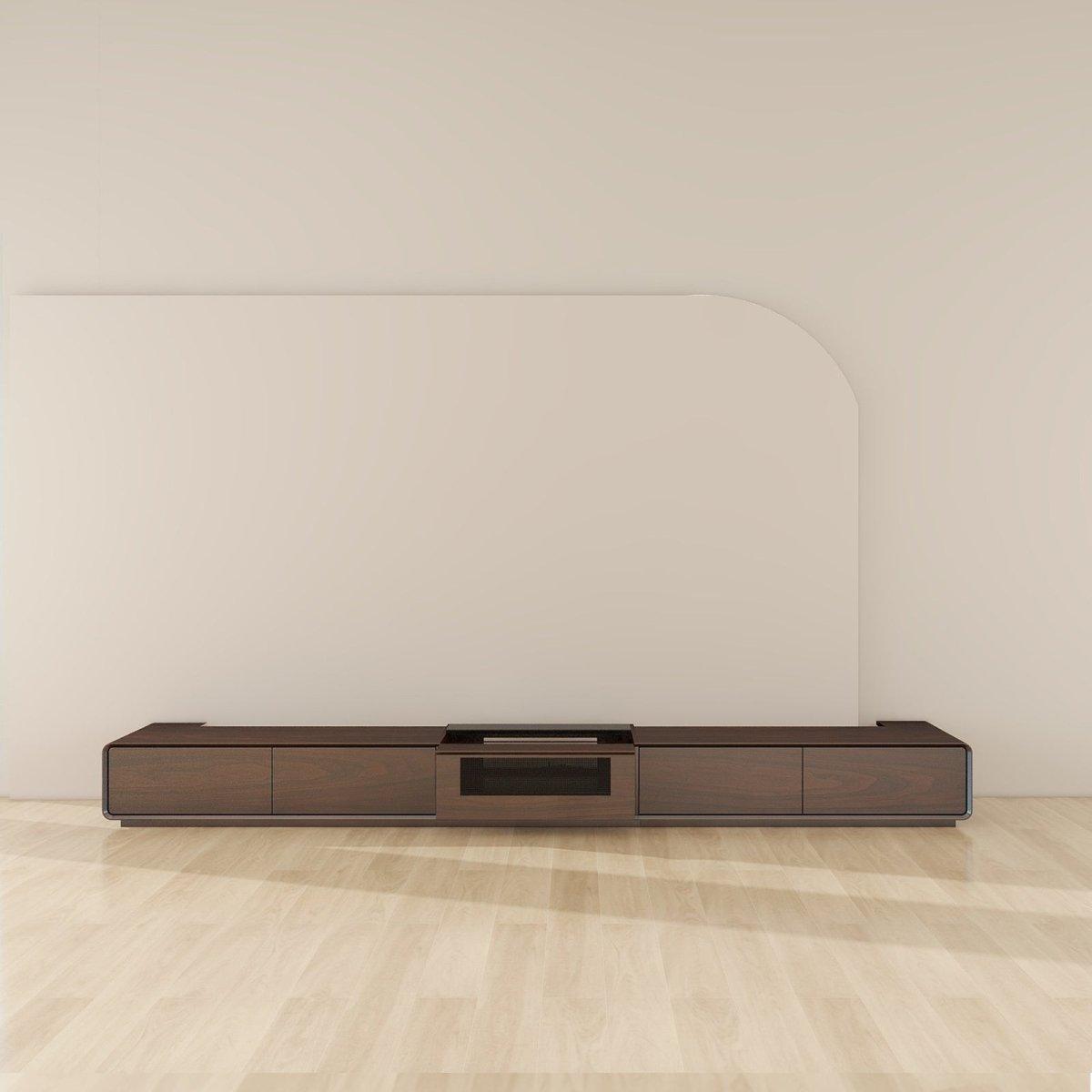 VIVIDSTORM Bundle-Projector&Screen&Motorised Laser TV Cabinet Copenhagen - VIVIDSTORM