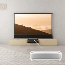 VIVIDSTORM Bundle-Projector&Screen&Motorised Laser TV Cabinet Berlin - Epson Edition - VIVIDSTORM