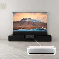 VIVIDSTORM Bundle-Projector&Screen&Motorised Laser TV Cabinet Berlin - Epson Edition - VIVIDSTORM