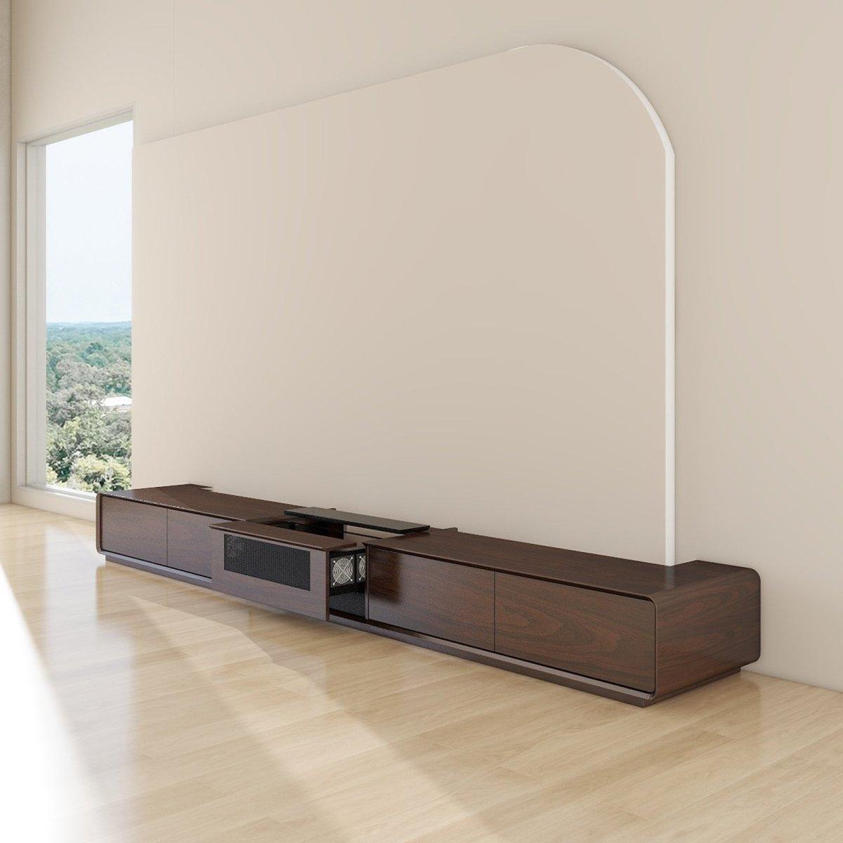 VIVIDSTORM Bundle-Projector&Screen&Motorised Laser TV Cabinet Copenhagen - VIVIDSTORM