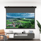 Slimline Tension Screen With 3D Obsidian Long Throw ALR(high gain) (Ambient Light Rejecting material)【Recommended For low ANSI lumen Normal/Standard/Long Throw Projector Use】 - VIVIDSTORM