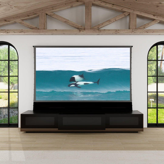 VIVIDSTORM Motorised Laser TV Cabinet New York-Matched For LG CineBeam HU series - VIVIDSTORM