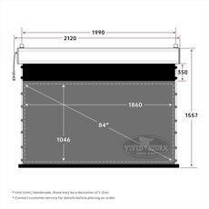 VIVIDSTORM PRO Slimline Motorized Tension UST ALR Projector screen - VIVIDSTORM