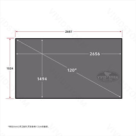 BUNDLE AWOL VISION NEWEST VERSION LTV-3500 Pro/3000 Pro /2500 4K Triple Ultra Short Throw Laser Projector & VIVIDSTORM 100-150inch CineVision Pro Fixed Frame Fresnel UST ALR Projector Screen - VIVIDSTORM