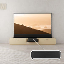 VIVIDSTORM Bundle-Projector&Screen&Motorised Laser TV Cabinet Berlin - Epson Edition - VIVIDSTORM