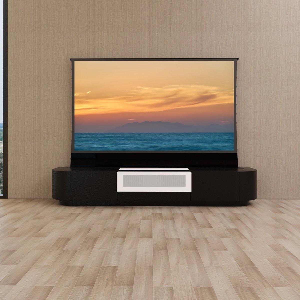 VIVIDSTORM Bundle-Projector&Screen&Motorised Laser TV Cabinet Florence - VIVIDSTORM