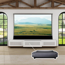 VIVIDSTORM Bundle-Projector&Screen&Motorised Laser TV Cabinet For LG CineBeam HU Series - VIVIDSTORM